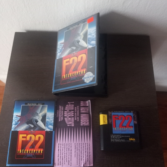 1991 F22 Interceptor Advanced Tatical Fighter Sega Genesis - Picture 7 of 8
